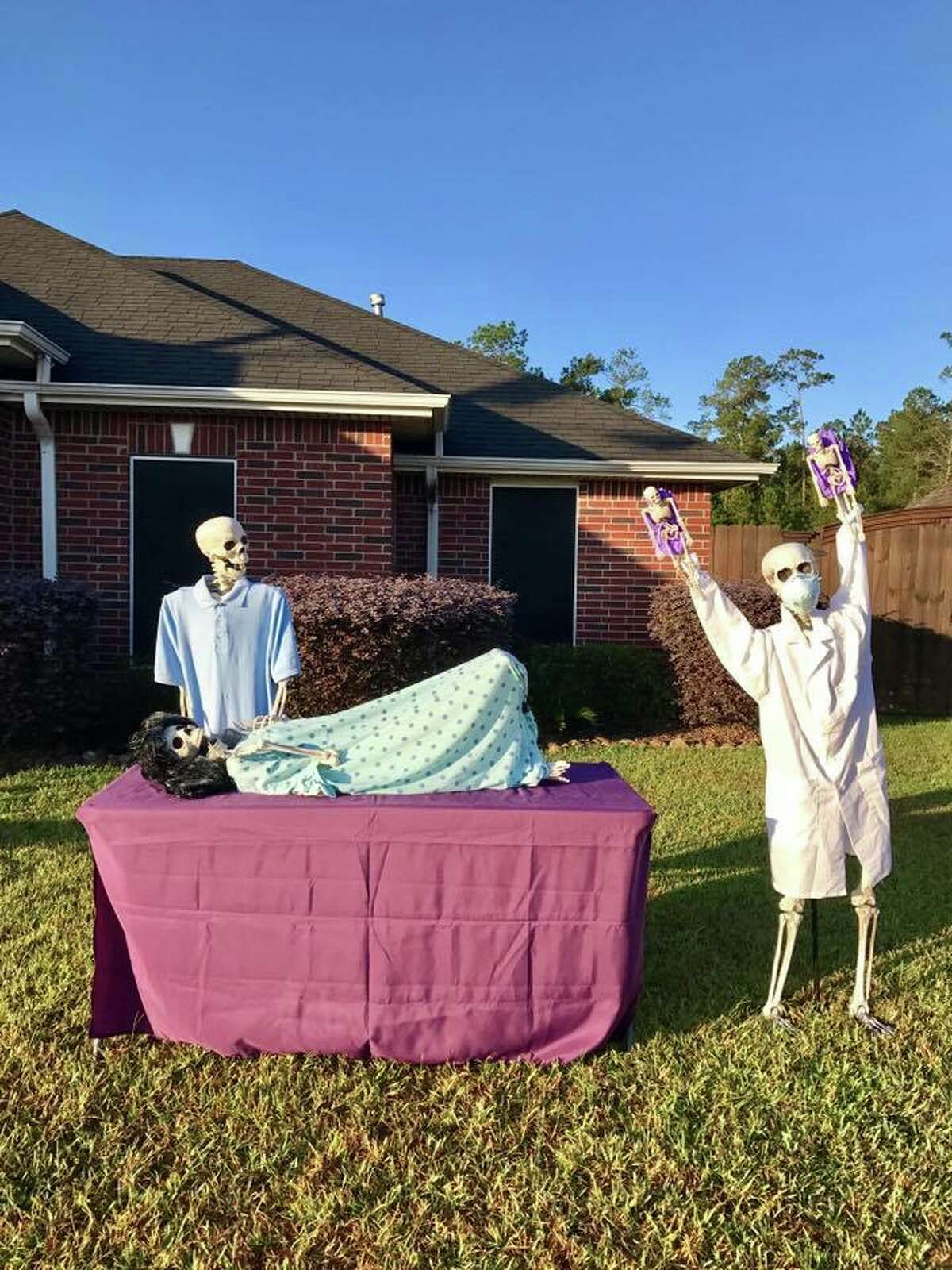 Creative Halloween display lets Lumberton residents keep up with the Bones