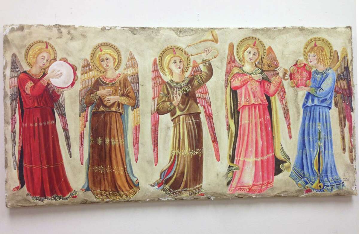 Mico Di Arpo's "Five Angels" on display at the American Italian Heritage Museum.
