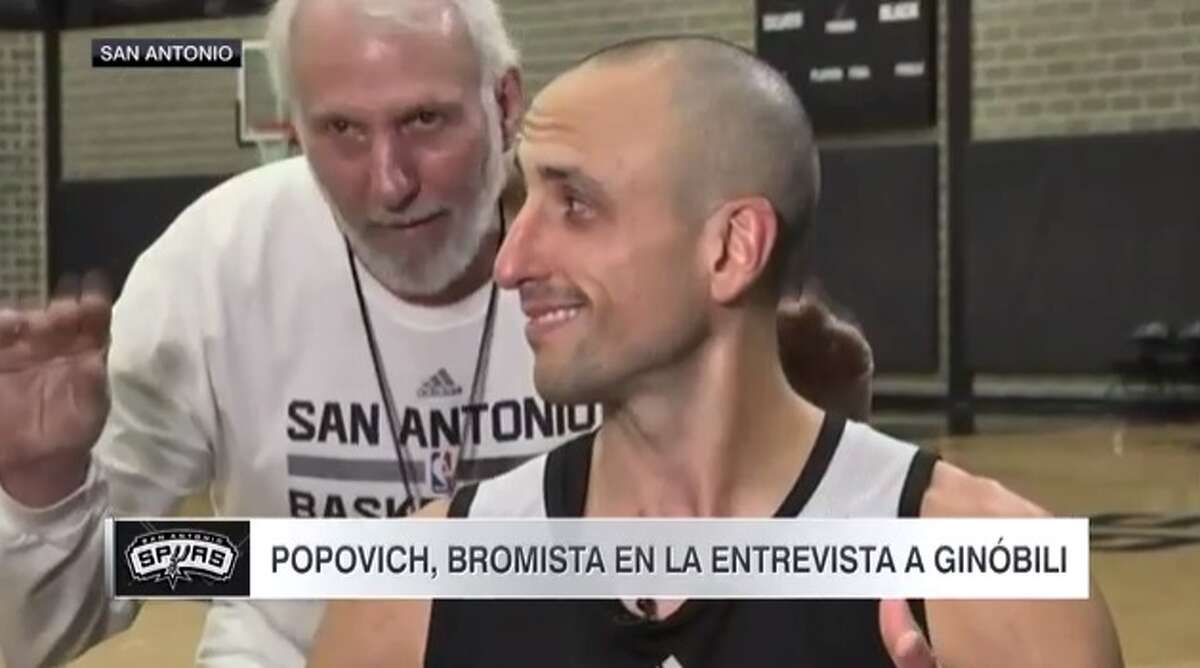 ESPN may have been interested in Manu Ginobili's contemplation on life and accomplishments, while Coach Gregg Popovich took it in jest.