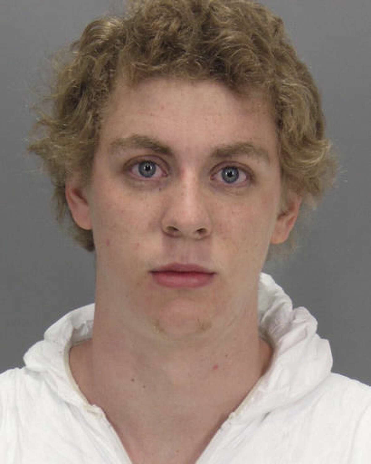 FILE - This January 2015 file booking photo released by the Santa Clara County Sheriff's Office shows Brock Turner.