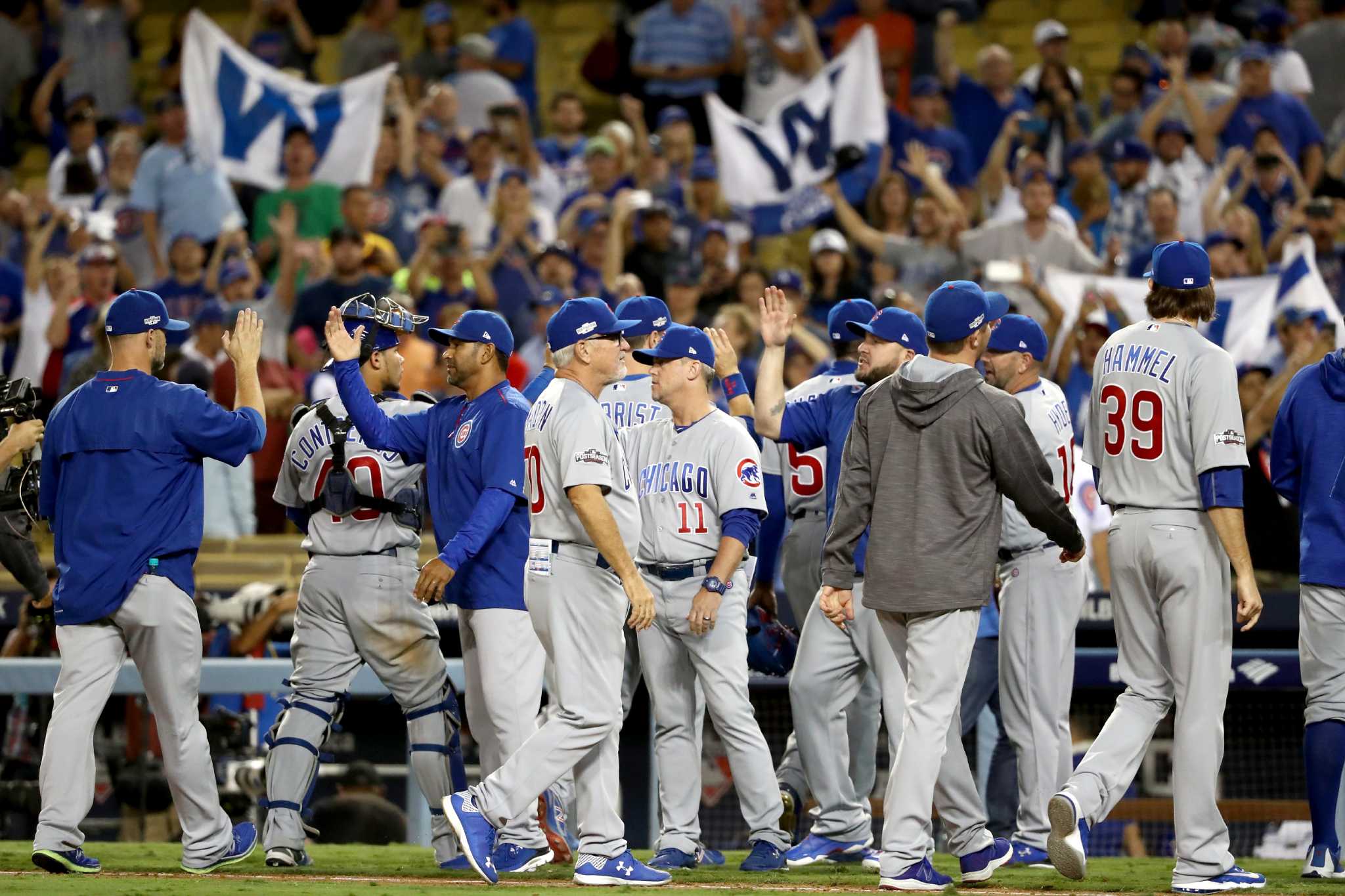 NLCS - Cubs 5, Dodgers 0: Chicago heads to first World Series