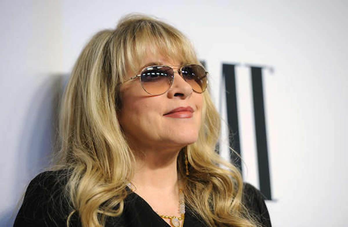 FILE - This May 13, 2014 file photo shows Stevie Nicks, winner of the BMI Icon Award, at the 62nd Annual BMI Pop Awards in Beverly Hills, Calif. Nicks’ two-month tour kicks off Oct. 25 in support of her 2014 album “24 Karat Gold: Songs From the Vault,” her sixth top 10 album on the Billboard 200 chart. (Photo by Chris Pizzello/Invision/AP, File)