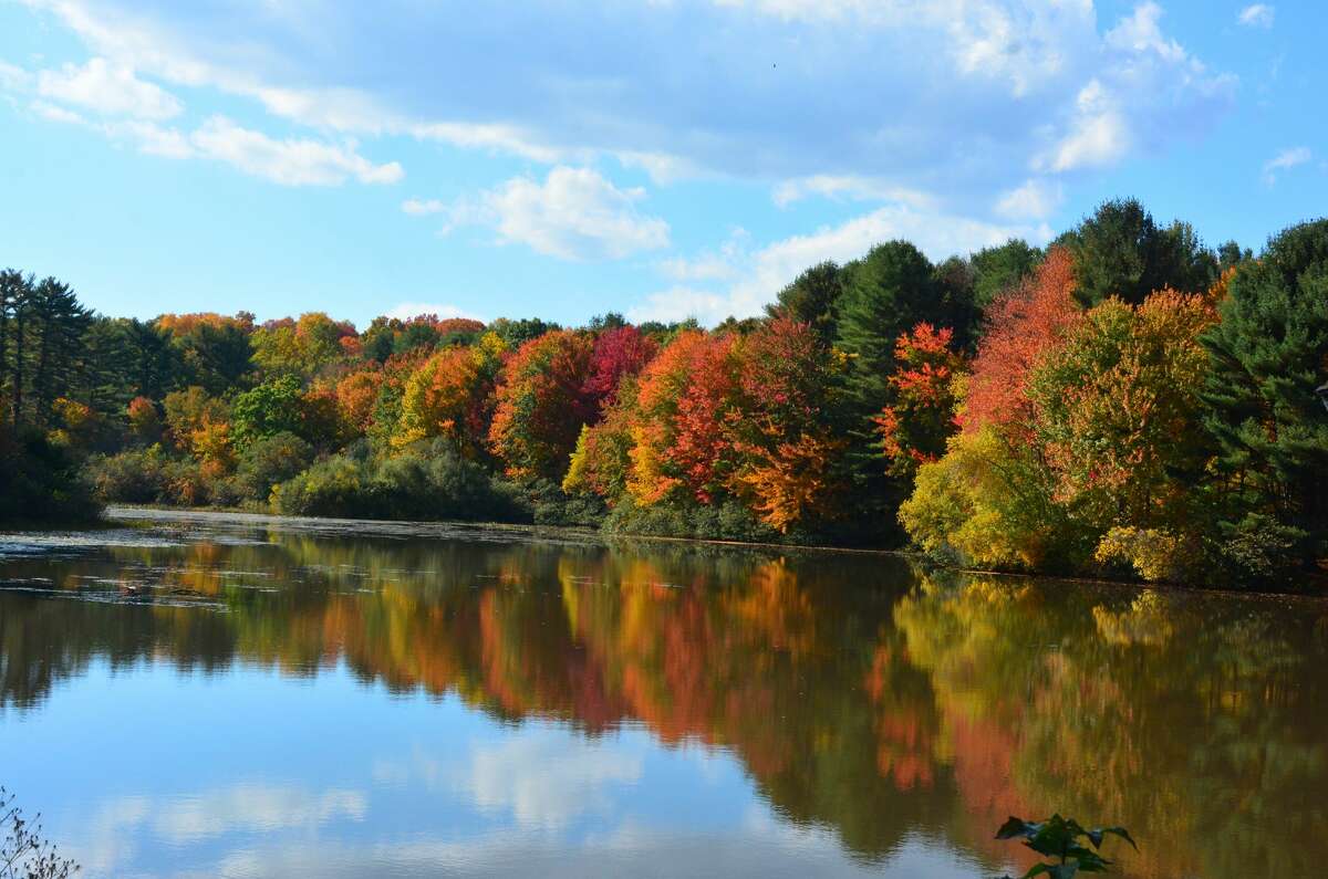 For the best fall-foliage vantage points, try the sky, rails or river