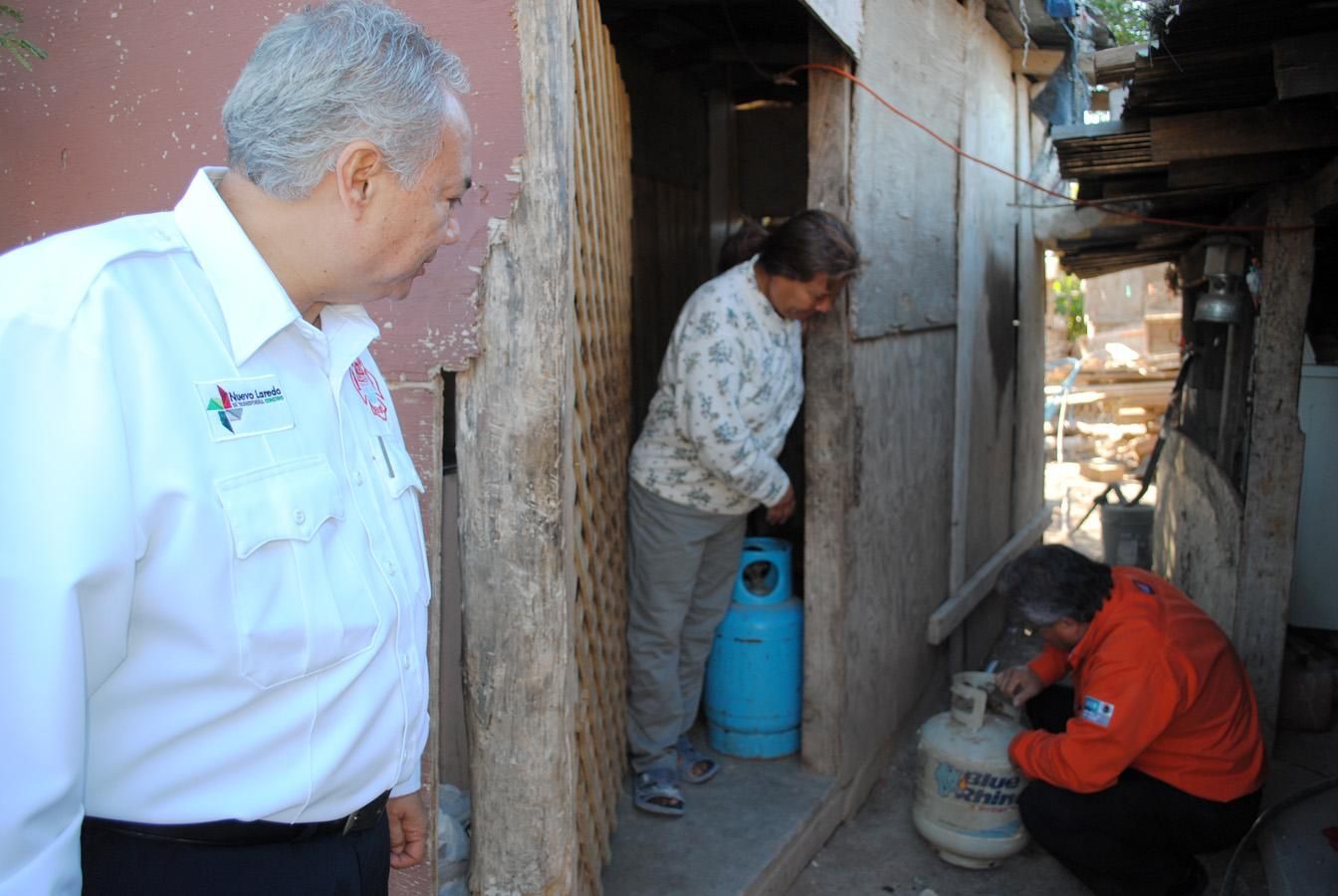 Revisan instalaciones de gas en Nuevo Laredo, México