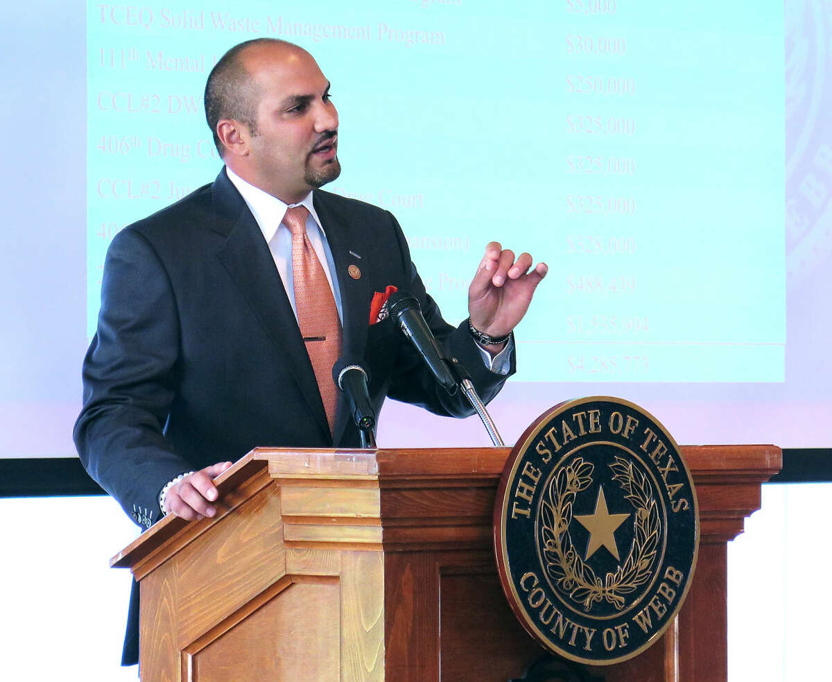 Webb County Judge Tano Tijerina is pictured. 406th District Court Judge Oscar Hale Jr. filed an order Tuesday stating Tijerina wrongfully reduced the compensation of his bailiff.