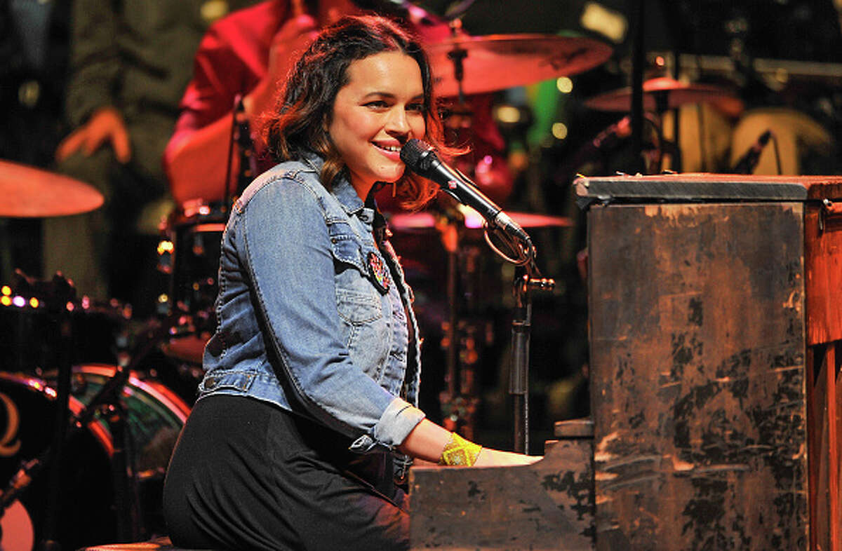 Norah Jones performs at the 30th Annual Bridge School Benefit concert on Day 1 at Shoreline Amphitheatre on October 22, 2016 in Mountain View, California.