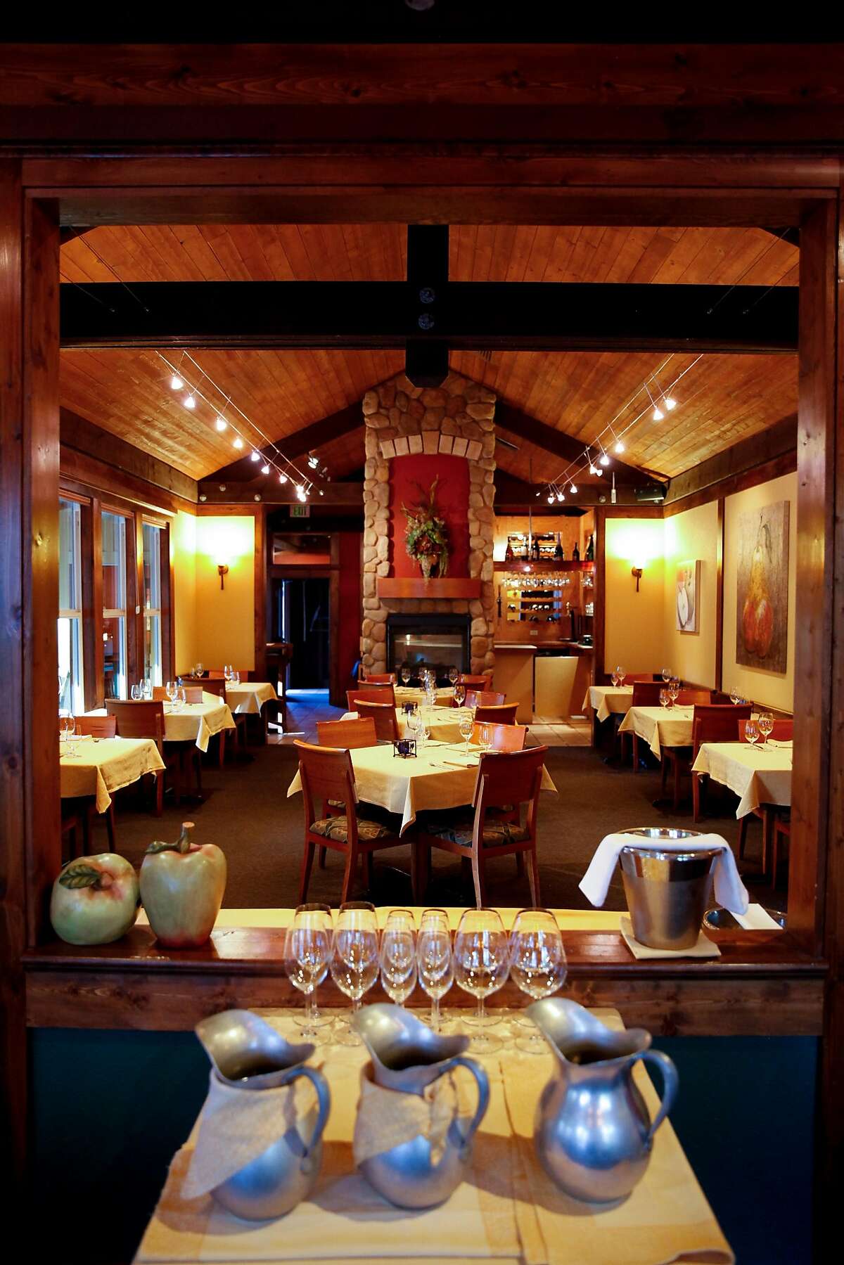 The restaurant at Applewood Inn in Guerneville, Calif., Wednesday, October 21, 2015.