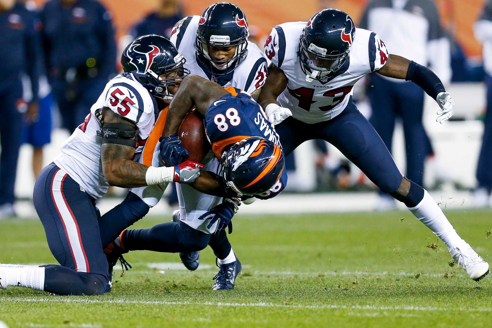 Texans' Lonnie Ballentine sheds rust against Broncos