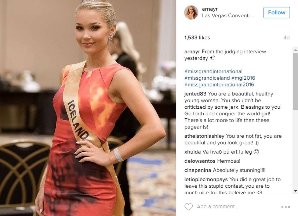 Miss Iceland Says She Quit Pageant After Being Told Shes Too Fat 