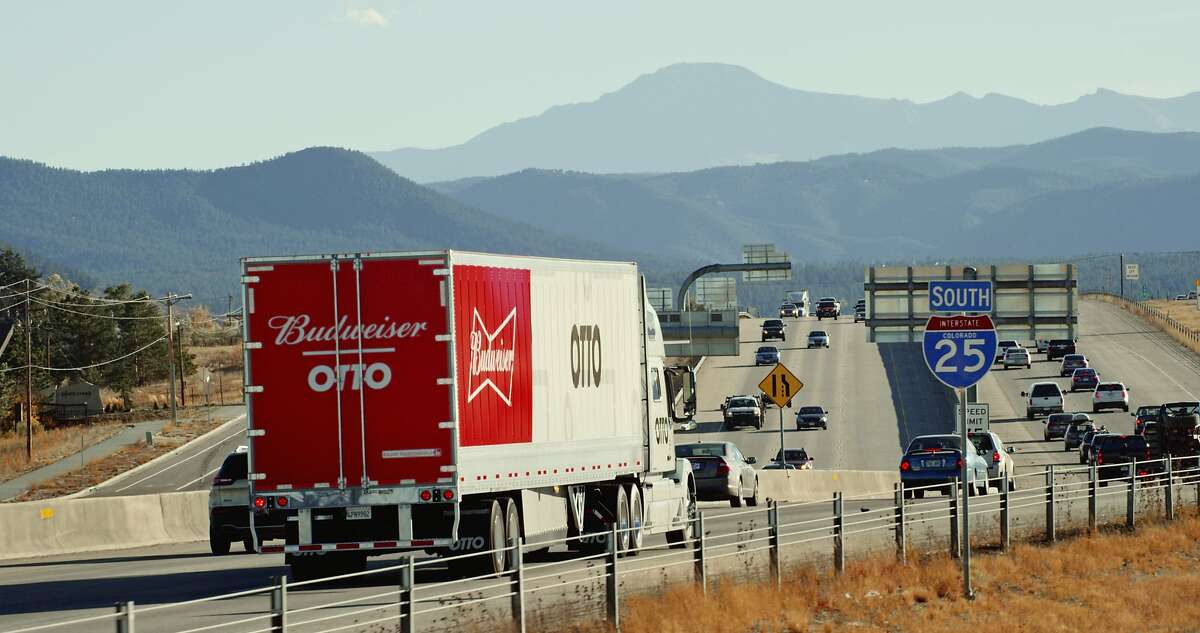 A self-driving truck from Otto, a company acquired by Uber this summer, delivered 51,744 cans of Budweiser �from Fort Collins to Colorado Springs. A driver relaxed in the sleeper berth during the 120-mile highway portion of the trip, which was approved by Colorado regulators.