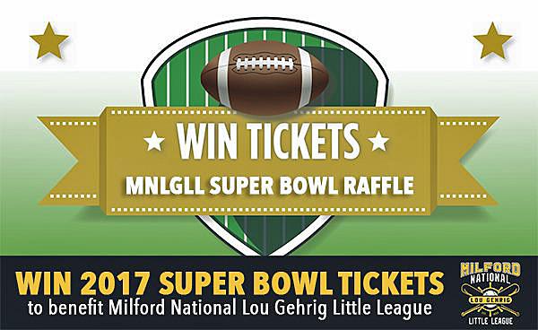 Milford National Lou Gehrig LL raffle: $80 Super Bowl trip