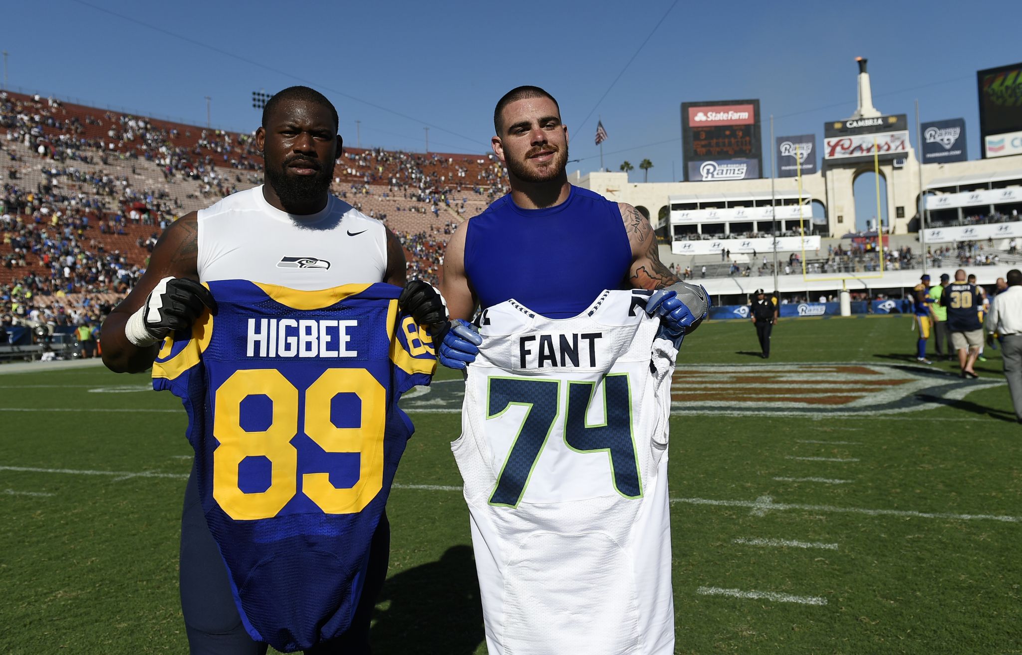 The amazing transformation of Seahawks' George Fant from college power  forward to starting left tackle