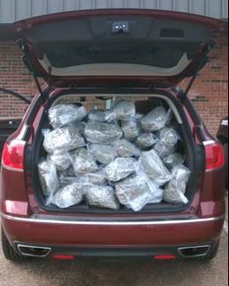 Police Seize More Than 50 Pounds Of Marijuana Heading To Houston