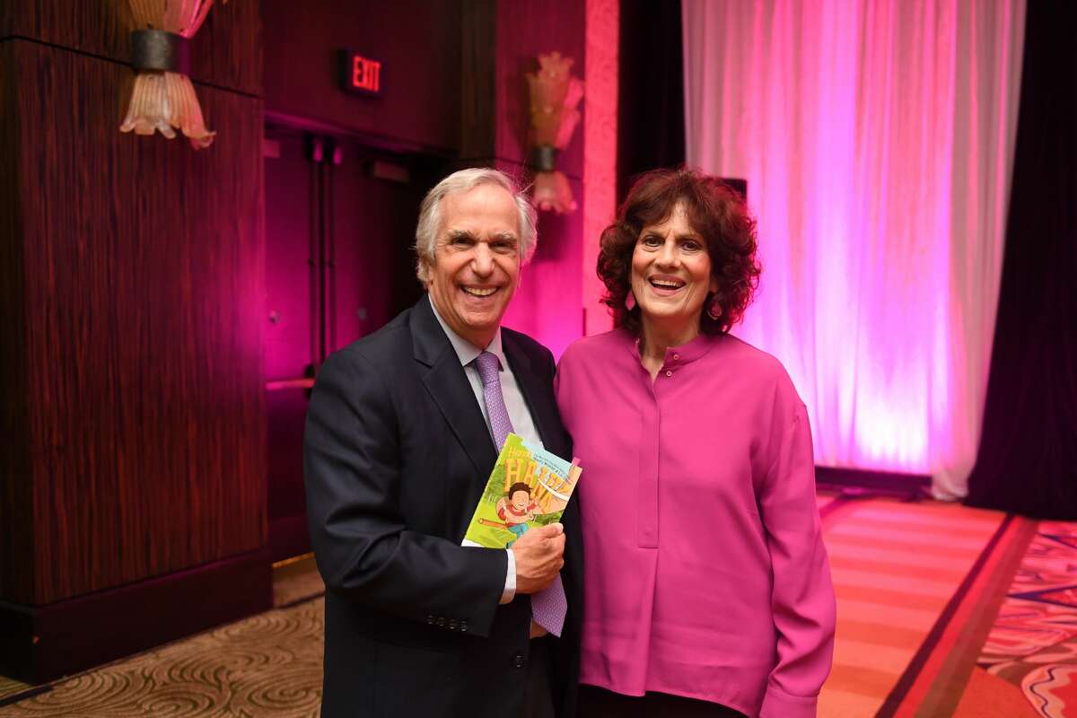 Henry Winkler and Donna Vallone