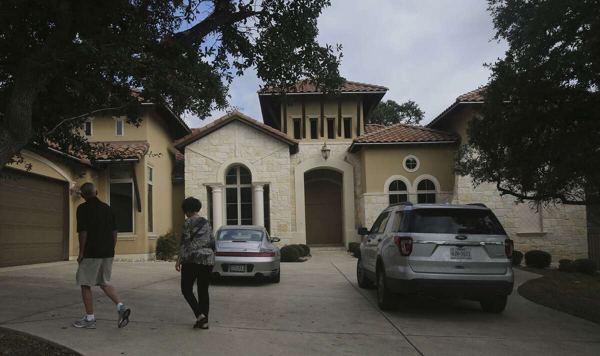 This Mediterranean style home located in Cibolo Canyons on San Antonio's North Side was auctioned off by the U.S. Government for $690,000 to winning bidder Karim Charania. The home was seized from former Coahuila, Mexico treasurer Hector Javier Villarreal. A lot next door was also sold for $100,000 to a different bidder who would not release their identity.