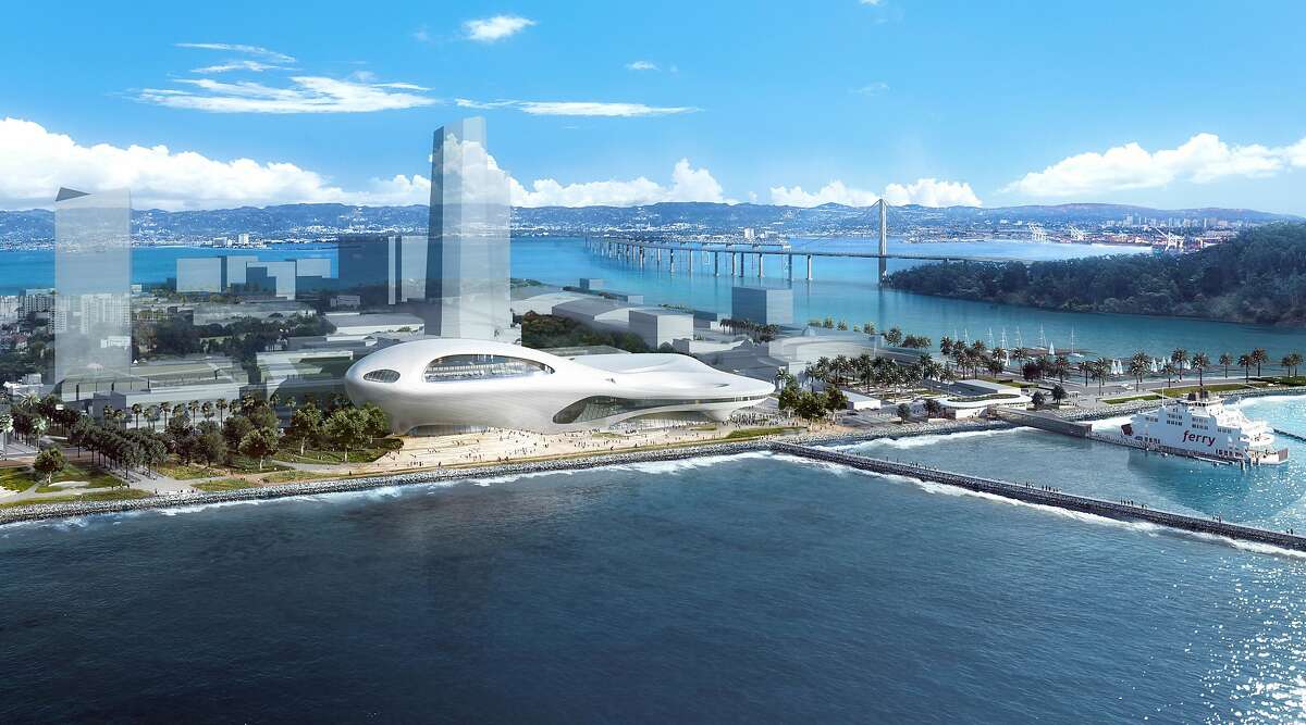 First looks at designs for proposed George Lucas museums in Los Angeles and San Francisco. Both are by Chinese architect Ma Yansong, including this artist's rendering the San Francisco version of the museum. (Lucas Museum of Narrative Art/TNS)