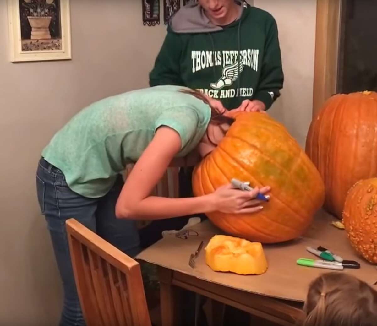 Teen Gets Her Head Stuck In A Pumpkin Mom Posts To Facebook Goes Viral