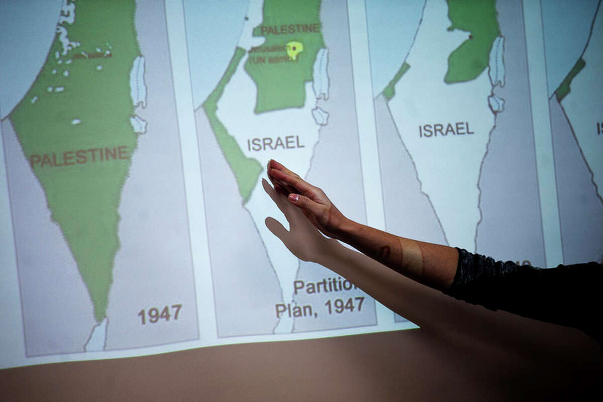 Palestinian student visits Midland; presentation Tuesday