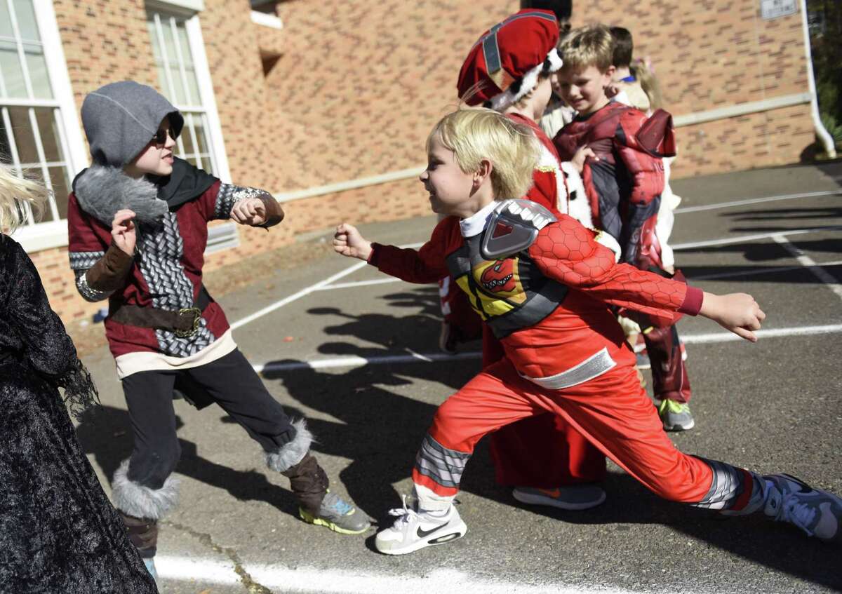 Old Greenwich students celebrate Halloween with annual costume parade