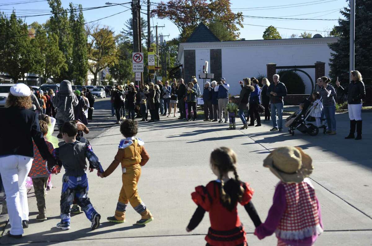Old Greenwich students celebrate Halloween with annual costume parade