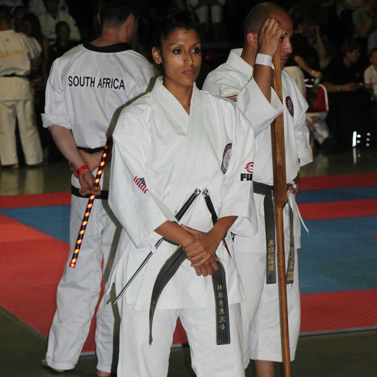 S.A. woman won world championship karate title with U.S. team