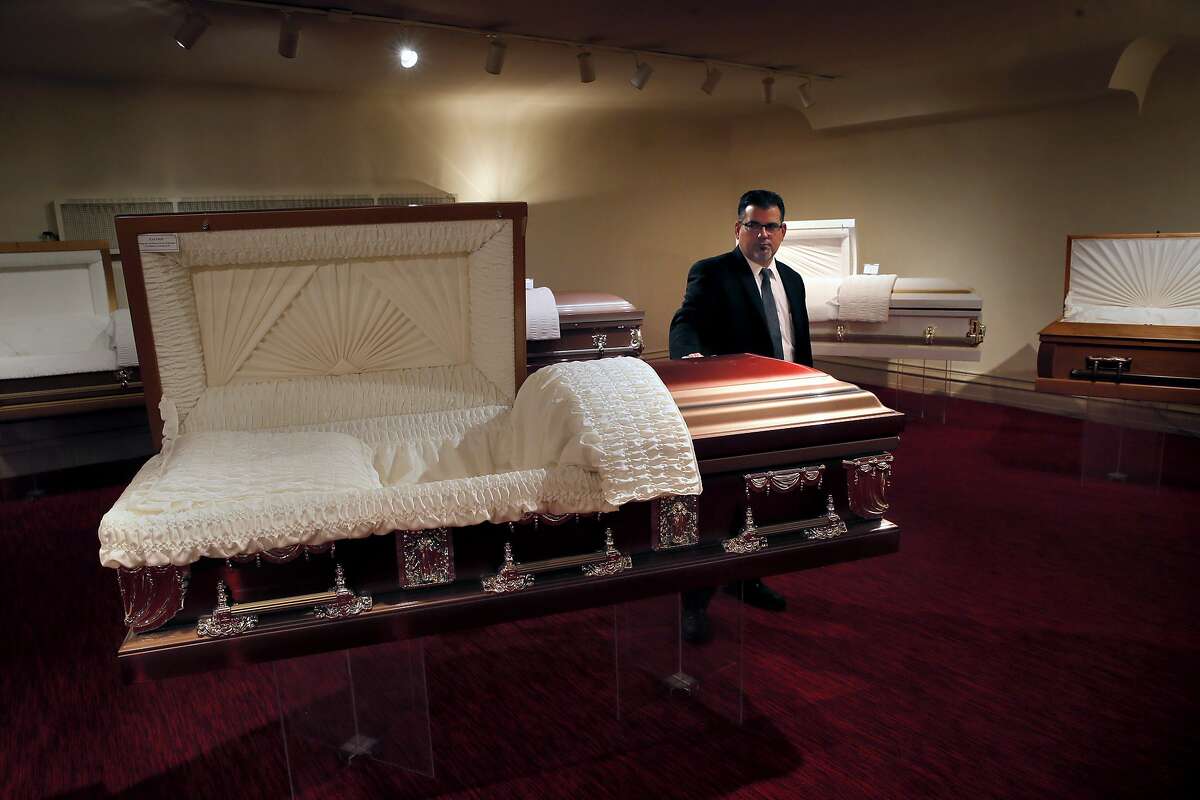 Fifth generation undertaker Matt Taylor, of the Valente Marini Peralta & Co. funeral home, on Saturday October 29, 2016, is looking for a new home for his business because his current site is being sold to make room for housing along Mission St. in San Francisco, California.