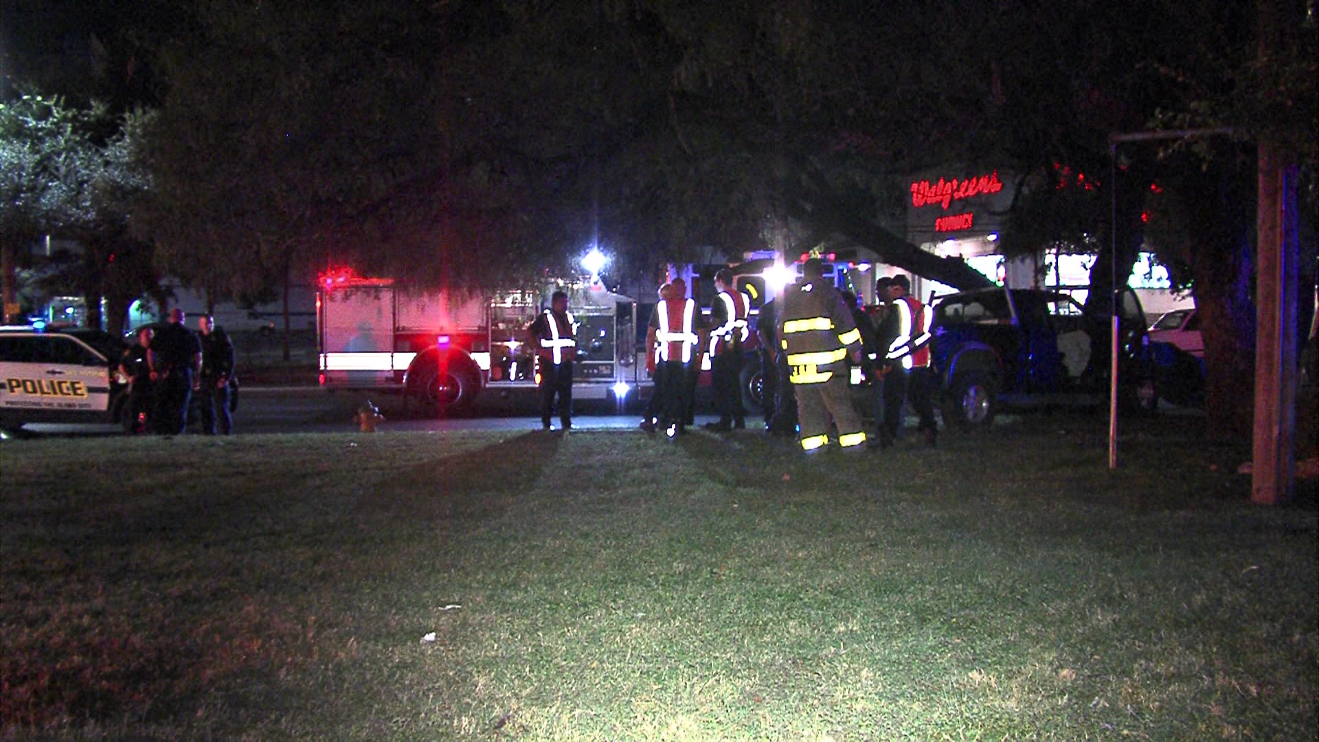 SAPD: Teen girl hospitalized after pickup crashes into tree on South Side