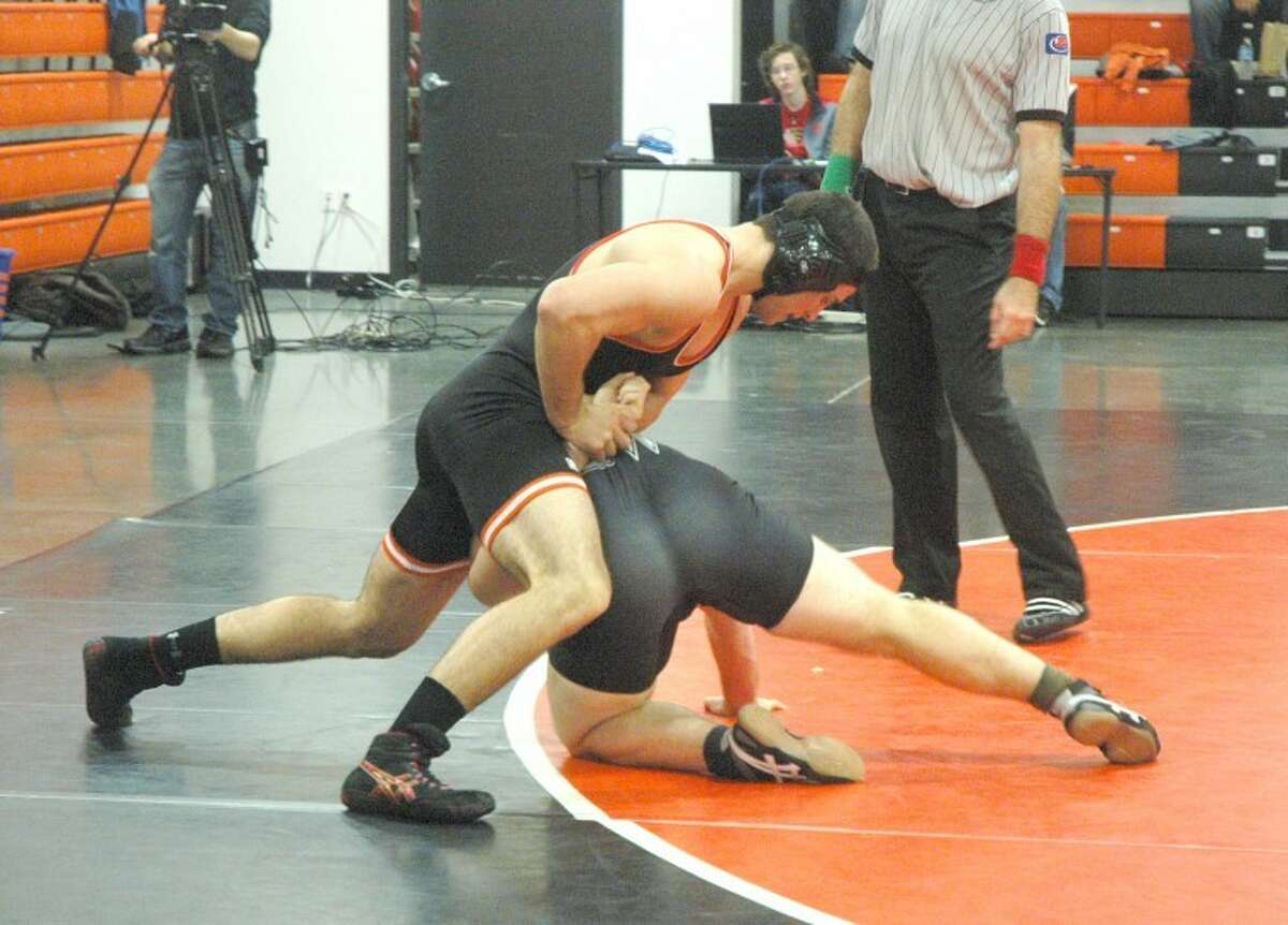 Blake Blair has been a beast on the mat for the Edwardsville Tigers this season, compiling a 31-3 record with 25 of the wins coming via pinfall.