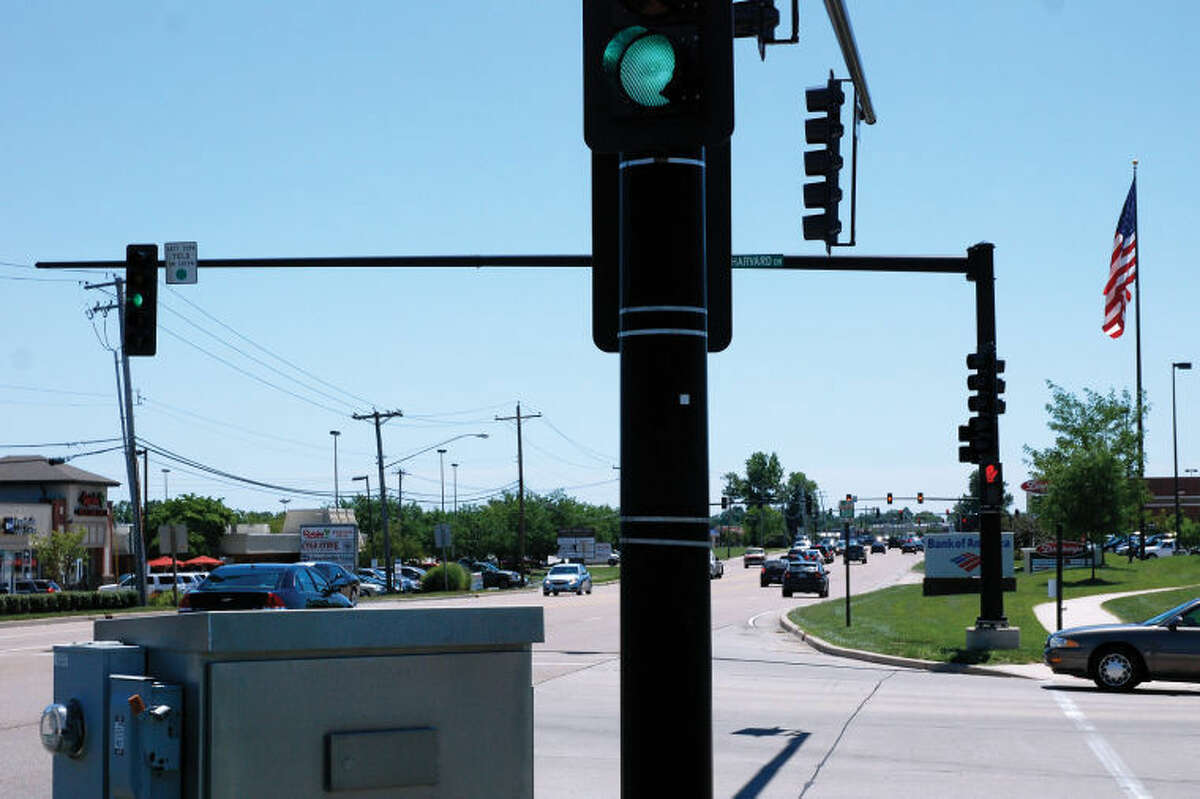 Nine traffic signals on Troy Road will be able to "talk" to each other next year after Edwardsville Public Works completes a traffic synchronization project. 