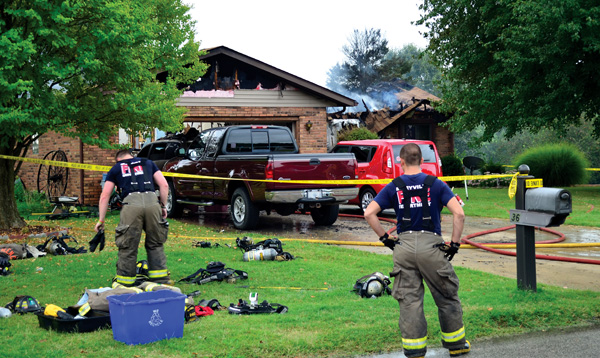 Fire damages house in Glen Carbon