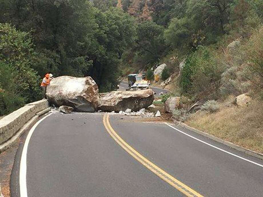 Highway 140 to Yosemite blocked by huge boulders SFGate
