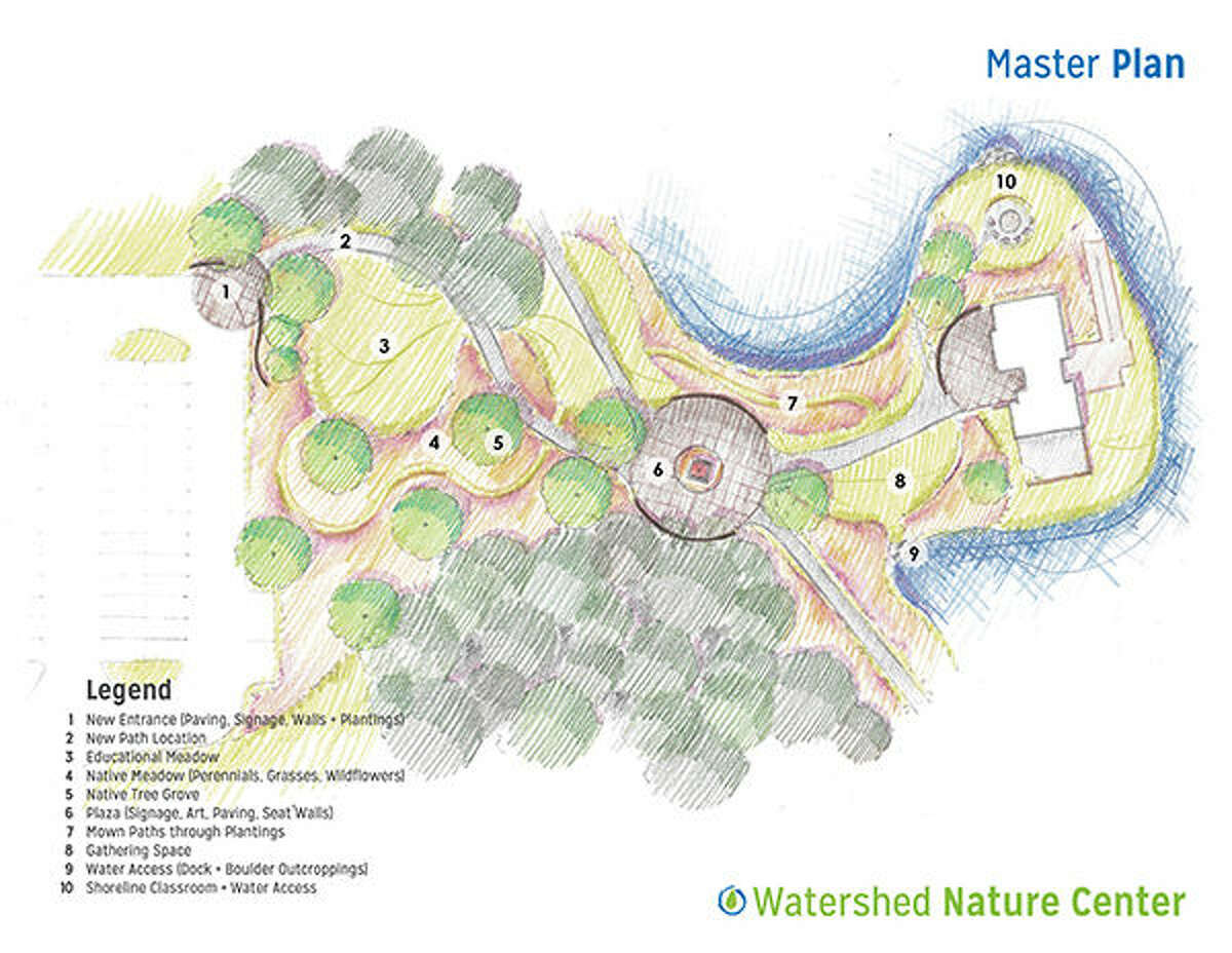 Pictured is an artist's rendition of the work that will be done at the Watershed Nature Center in Edwardsville.