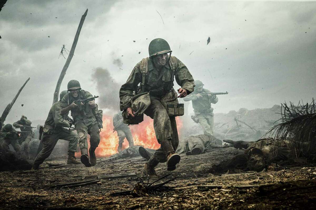 This image released by Summit shows Andrew Garfield in a scene from "Hacksaw Ridge."