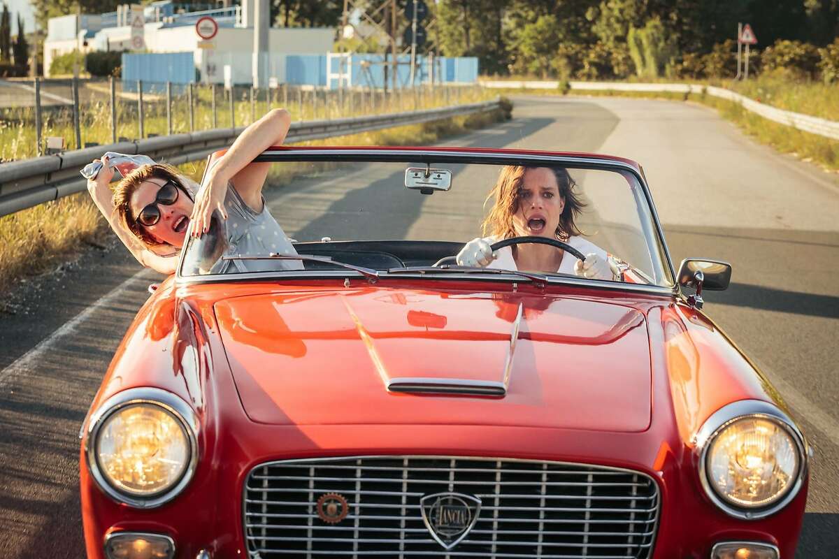 Beatrice (Valeria Bruni Tedeschi), left, and Donatella (Micaela Ramazzotti) go on an adventure after escaping a mental institution in "Like Crazy." Credit: Paolo Ciriello / Strand Releasing