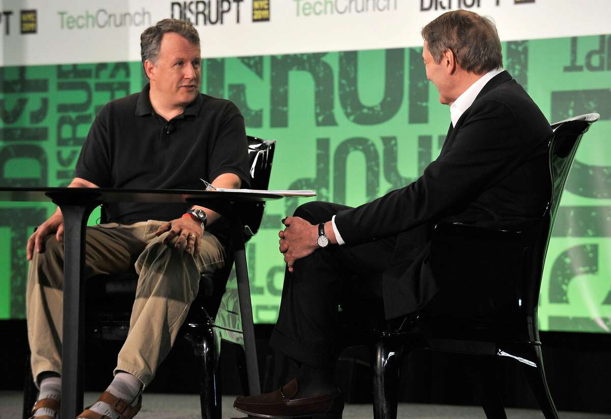 NEW YORK, NY - MAY 24: Paul Graham of Y Combinator and Charlie Rose (R) during TechCrunch Disrupt New York May 2011 at Pier 94 on May 24, 2011 in New York City. (Photo by Joe Corrigan/Getty Images for AOL)