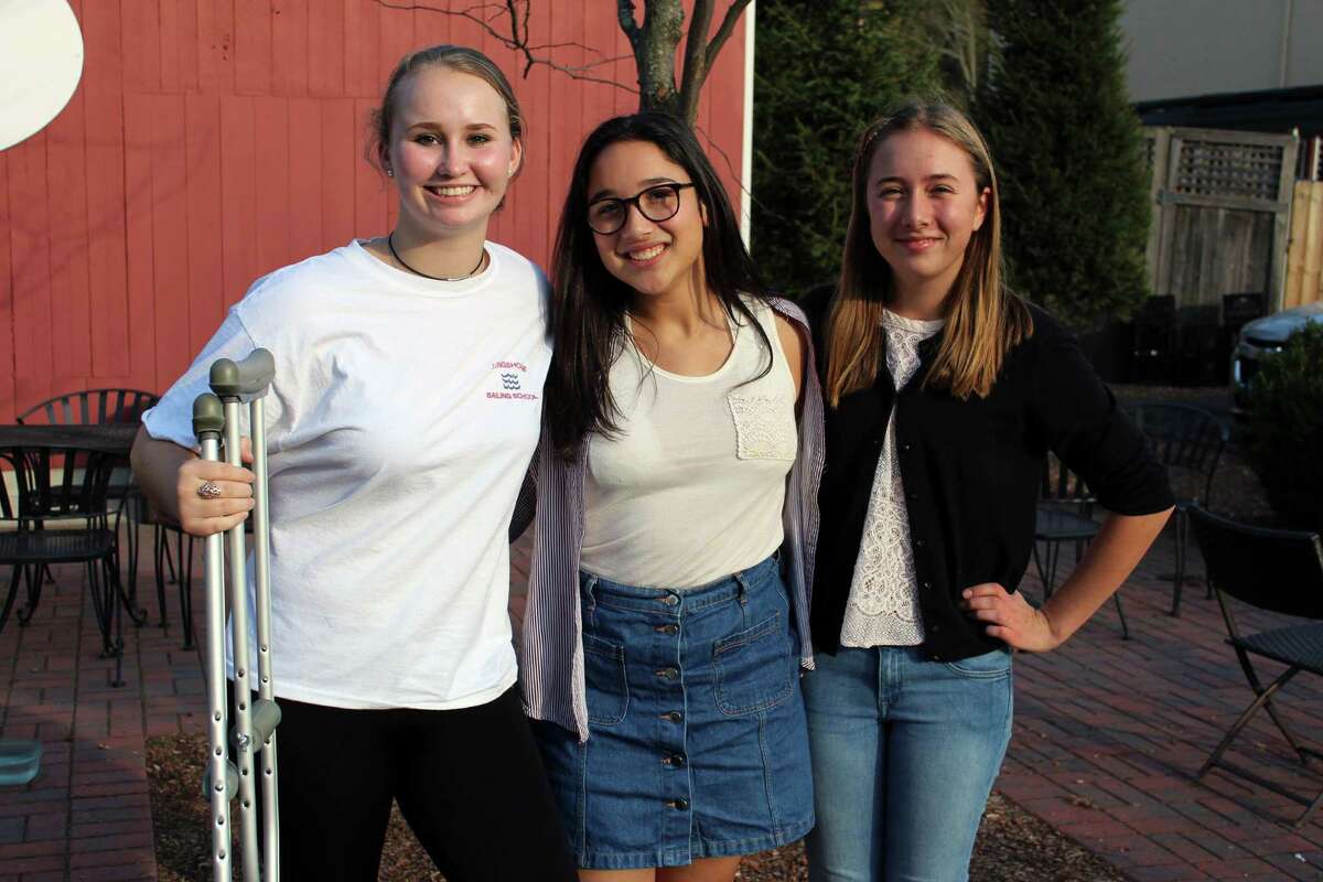 Wilton sophomores Zoe Weiss, Ava Kaplan and Lily Kepner.