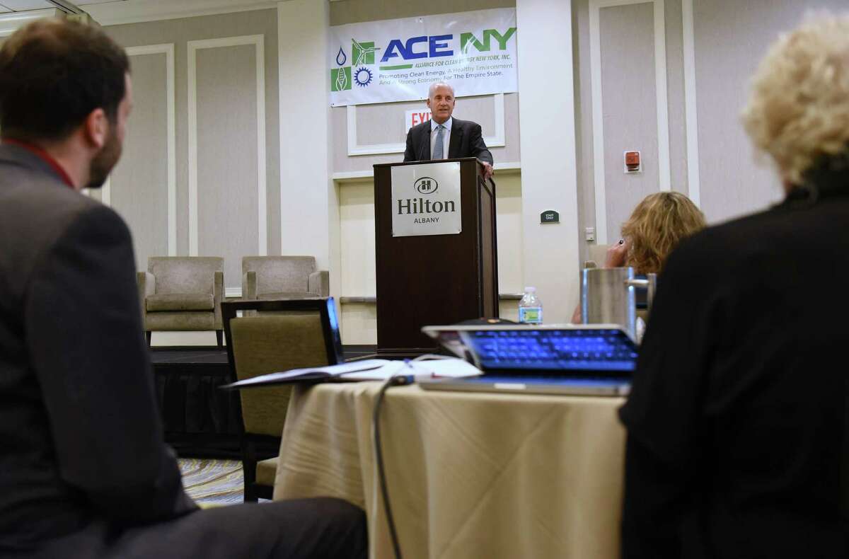Gov. Andrew Cuomo energy aide Richard Kauffman speaks during The Alliance for Clean Energy New York's annual meeting on Thursday Nov. 3, 2016 in Albany, N.Y. (Lori Van Buren / Times Union)