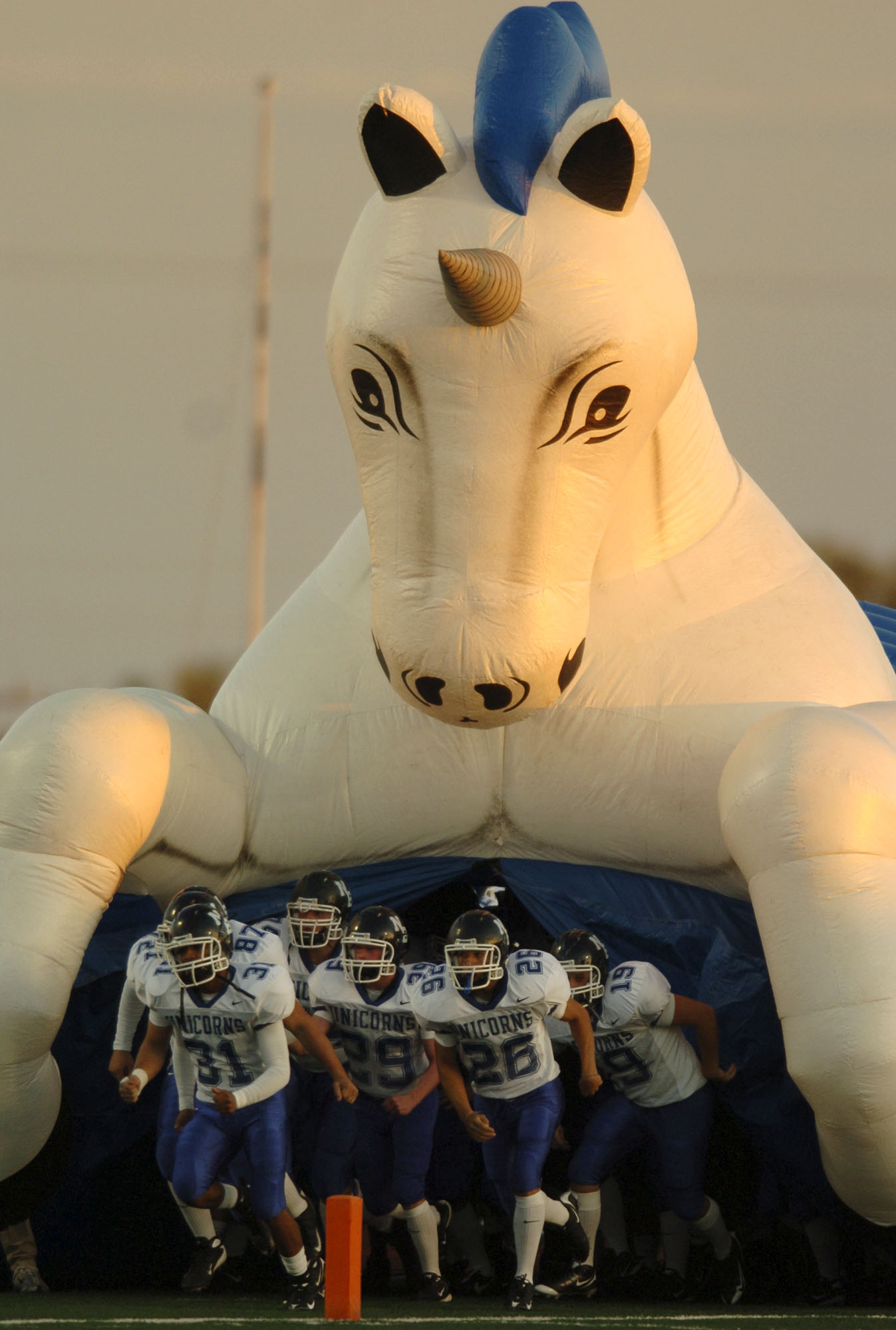 Bellaire High School's Inflatable Cardinal Sports Tunnel