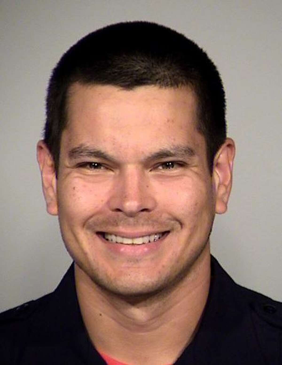 Officer Matthew Luckhurst, accused of feeding a human fecal sandwich to a homeless individual in San Antonio.