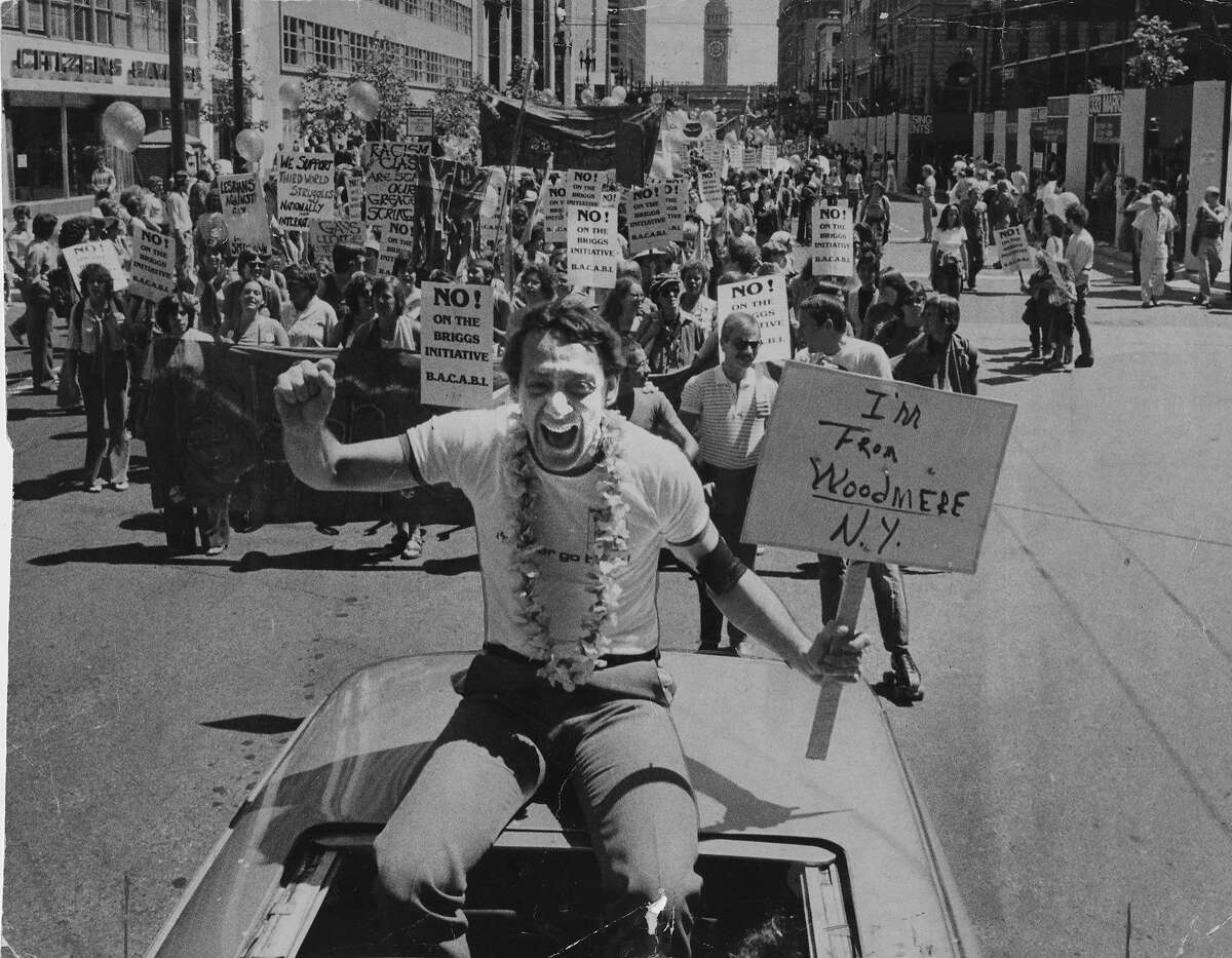 Harvey Milk at the Gay Pride Parade 06/23/1978