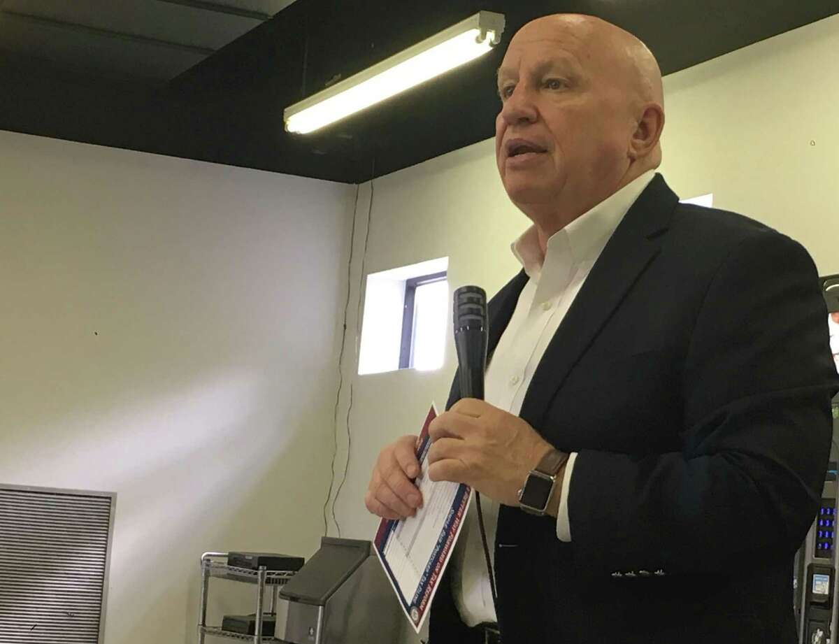 U.S. Rep. Kevin Brady, R-The Woodlands toured the Kongsberg Automotive Plant in Willis Thursday before discussing a tax reform proposal during a town hall meeting with the employees.