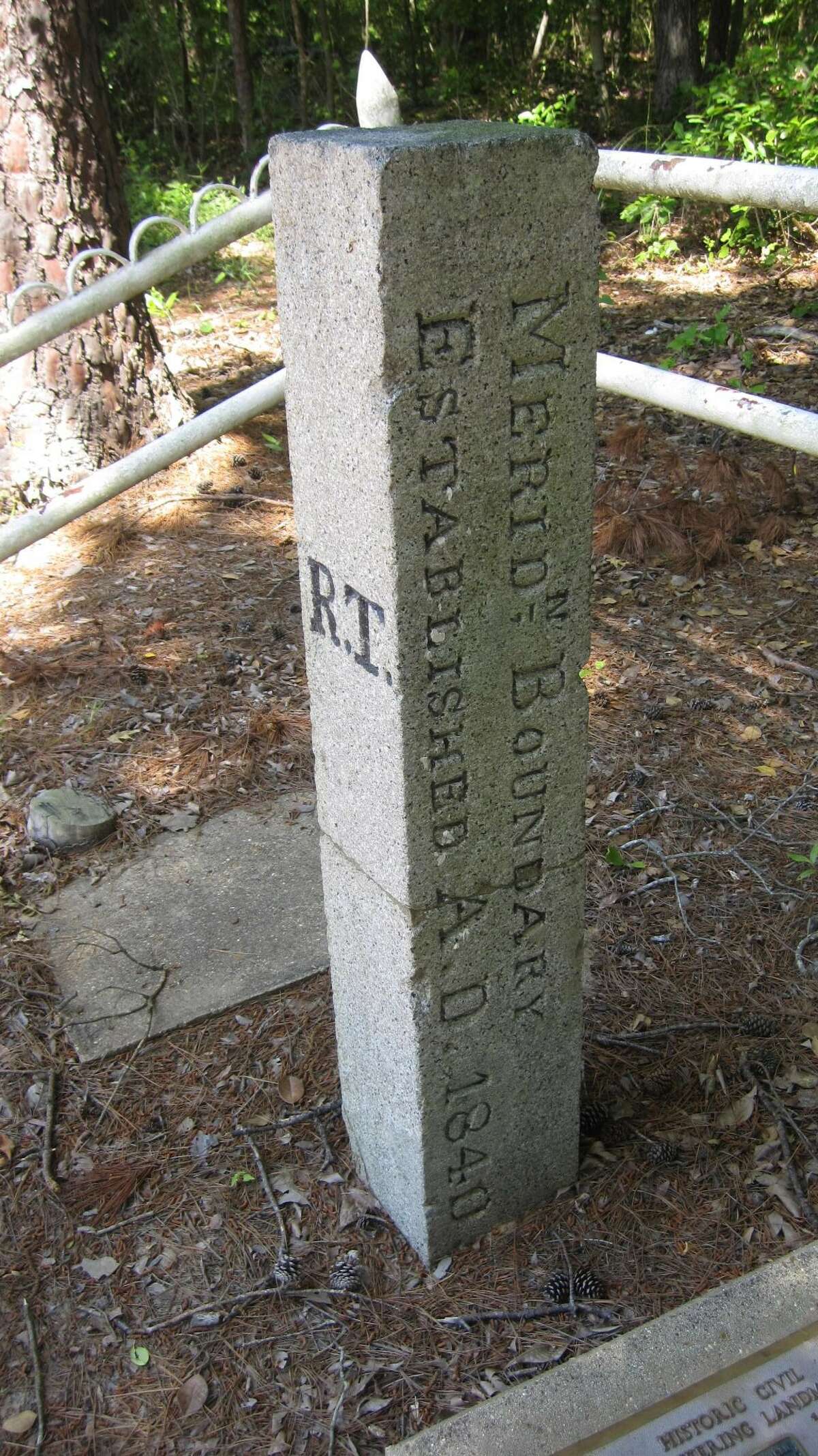 See the last remaining international boundary marker for the Republic