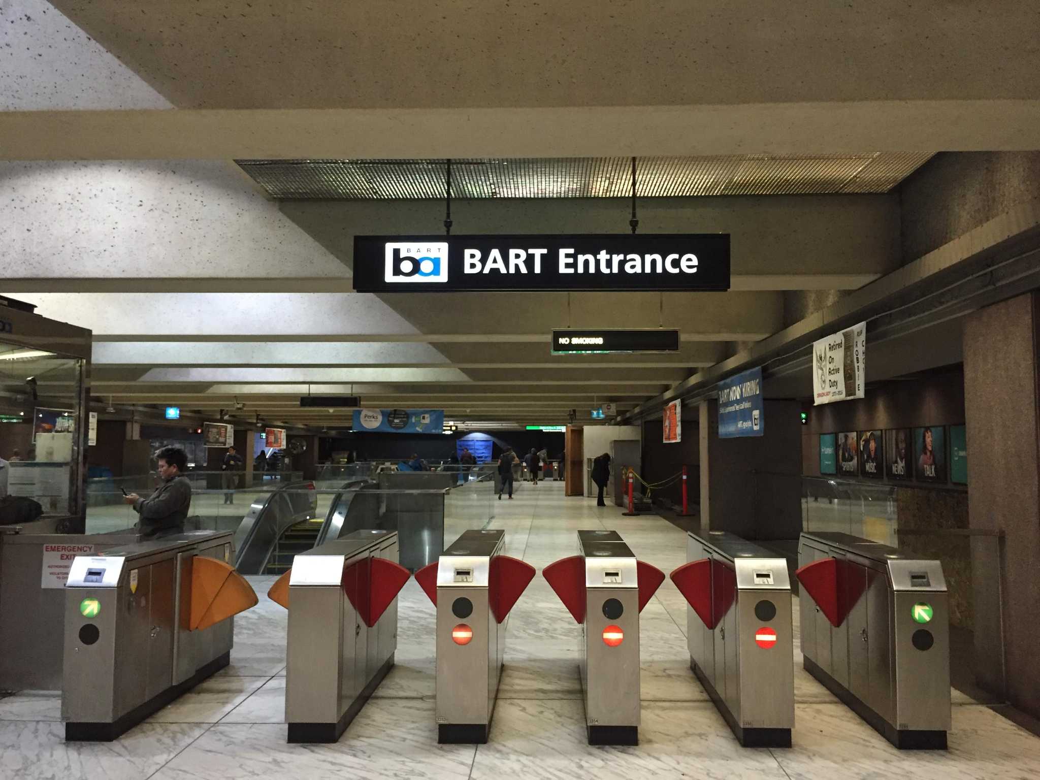 Escalator incident causes BART delays.