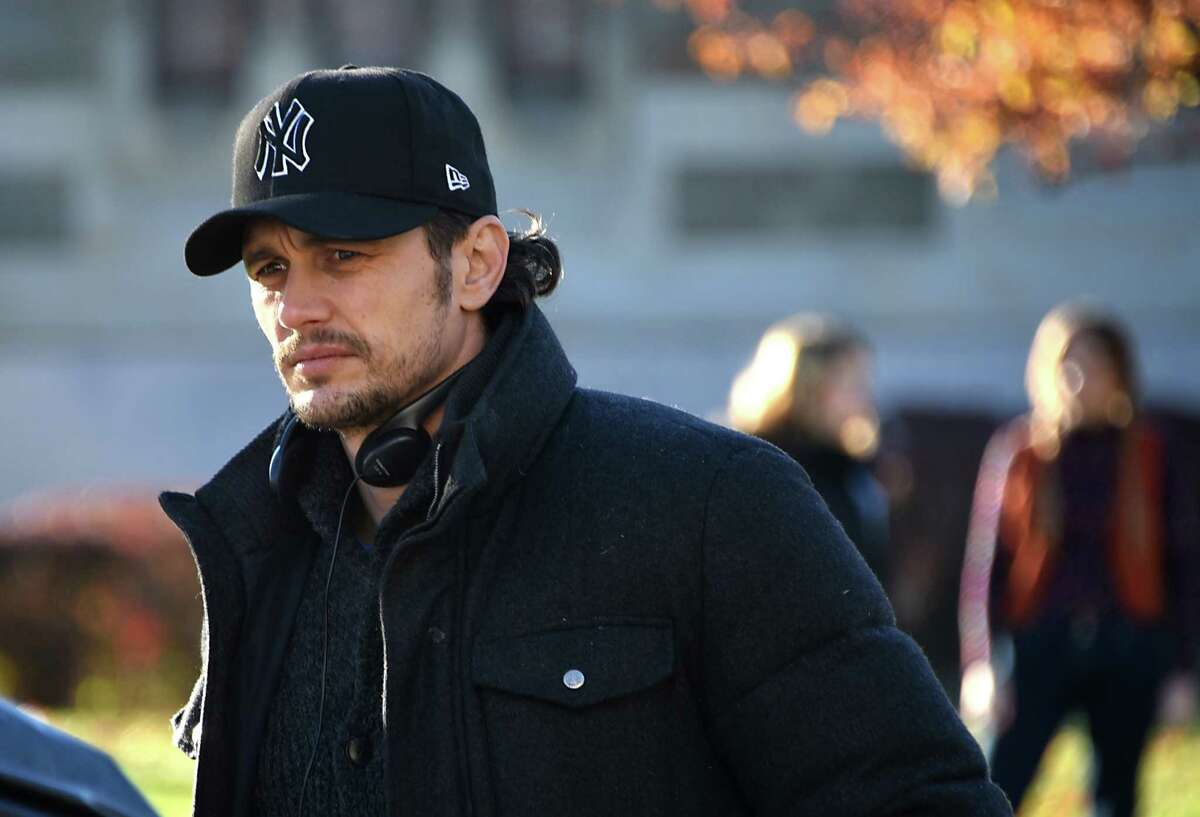 Actor and filmmaker James Franco is seen directing his movie, "The Pretenders," on the campus of Union College on Monday, Nov. 7, 2016 in Schenectady, N.Y. (Lori Van Buren / Times Union)