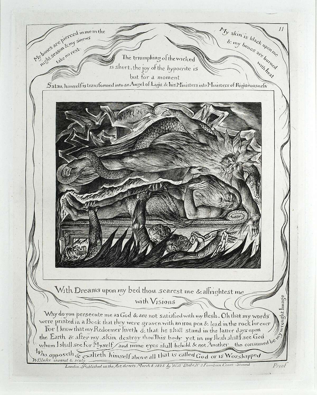 William Blake, an engraving from��Illustrations of the Book of Job��(1825)