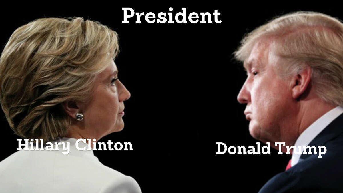 Hillary Clinton faces Donald Trump for the Presidency of the United States 