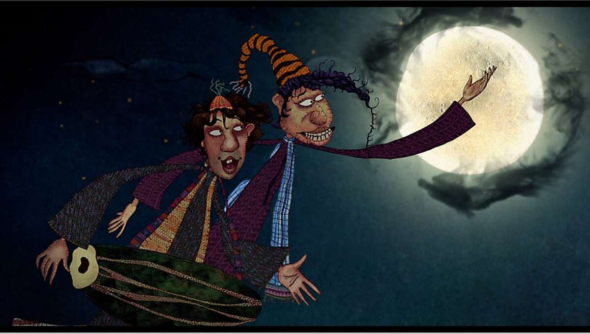 A scene from �The World of Goopi and Bagha,� Shilpa Ranade�s animated remake of a Satyajit Ray children�s film.