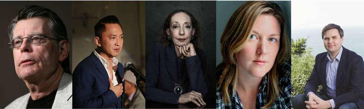 Speaking out: Stephen King, Viet Thanh Nguyen, Joyce Carol Oates, Maggie Shipstead and J.D. Vance.