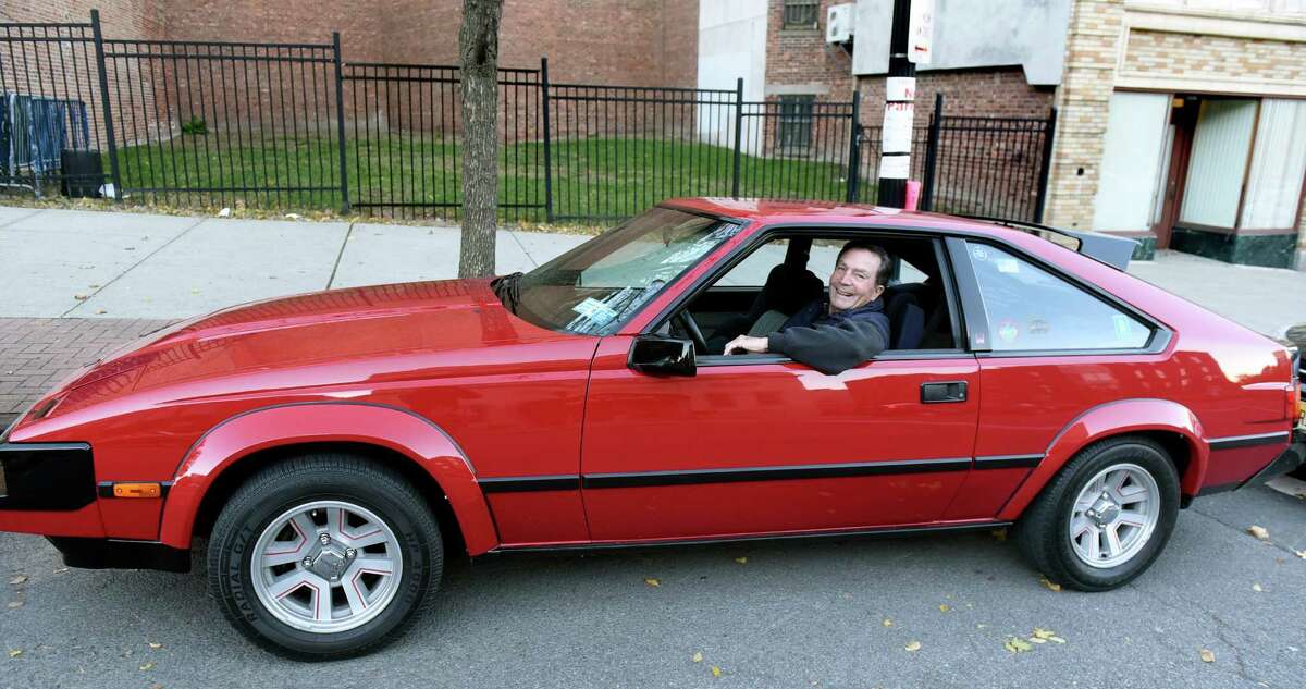 Richard Campion of Clifton Park with his 1983 Toyota Supra at the day's filming site of "The Pretenders" on Friday, Nov 4, 2016, in Albany, N.Y. (Cindy Schultz / Times Union)