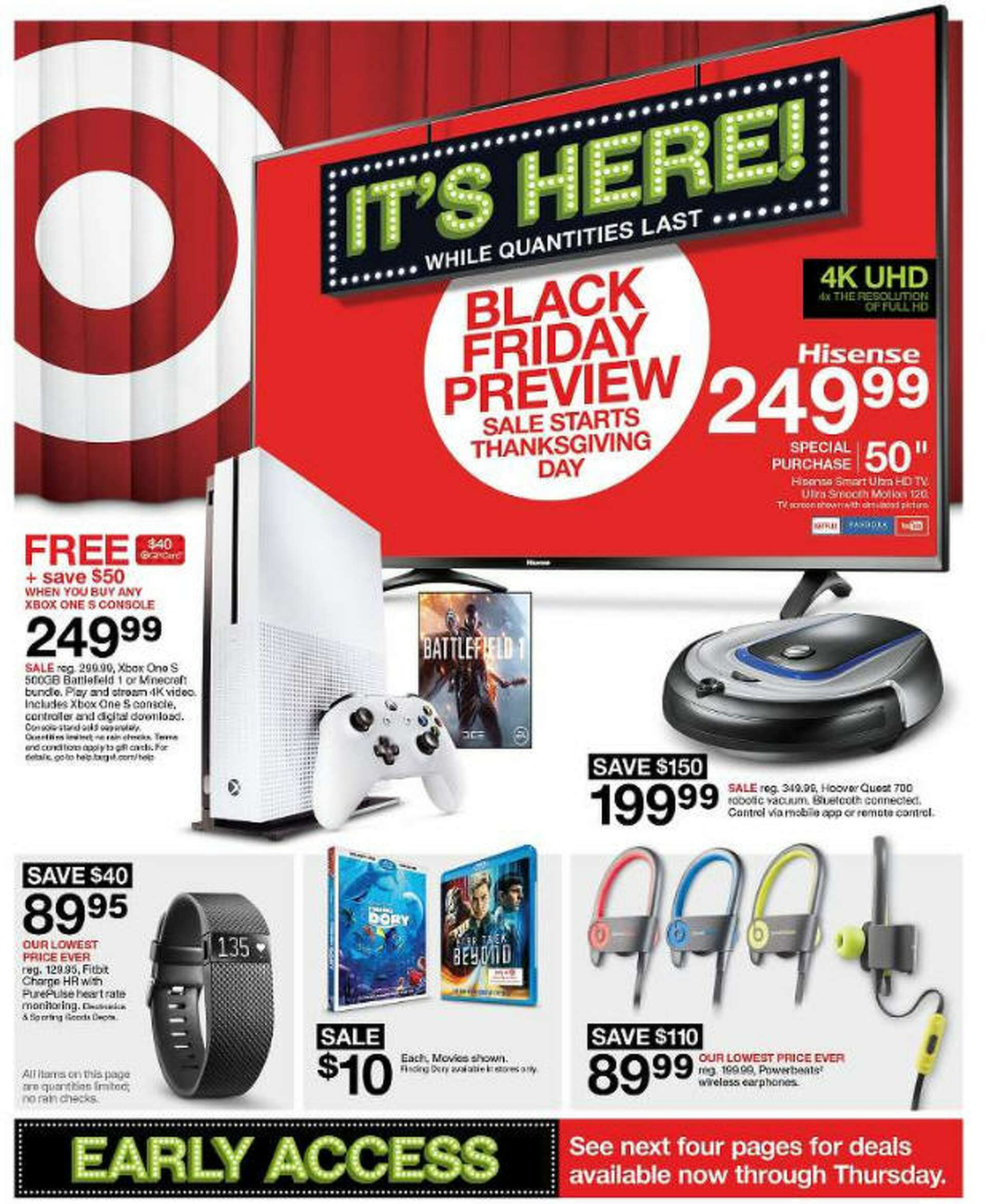 Target Black Friday 2016 Doorbuster ad circular released see all 40 pages